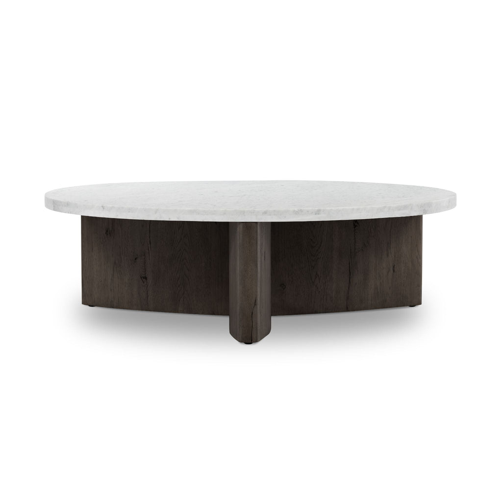Bina Coffee Table, Italian White Marble - Sage InteriorsFH
