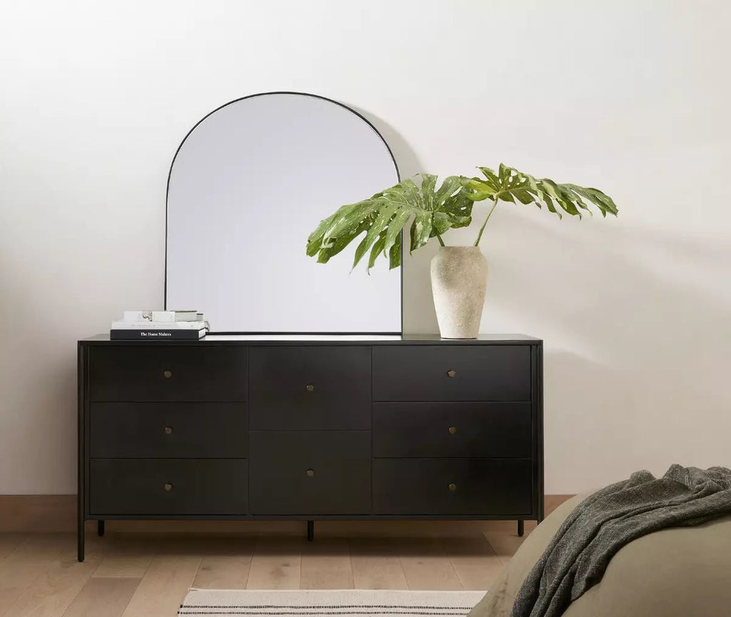 Black Iron Bronzed Hardware 8 Drawer Dresser - Sage InteriorsFour Hands