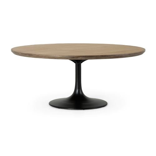 Black Tulip Dining Table in English Brown Oak - Sage InteriorsFHDining Table