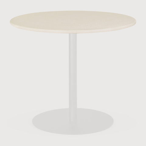 Blend Dining Table Top - Varnished Microcement - Off White - Round - Sage InteriorsEthnicraftDining Table Top