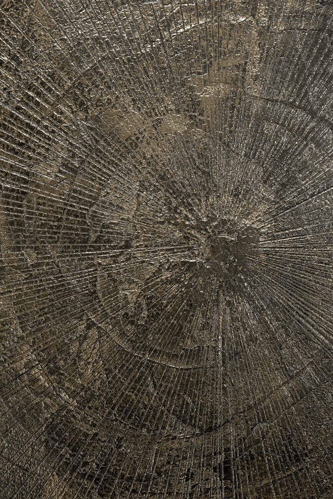 Blend Dining Table - Varnished Minerals Top - Ray Whisky - Dark Bronze Base - Round - Sage InteriorsEthnicraftDining Table