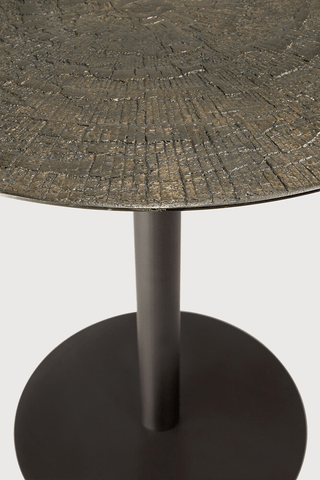 Blend Dining Table - Varnished Minerals Top - Ray Whisky - Dark Bronze Base - Round - Sage InteriorsEthnicraftDining Table