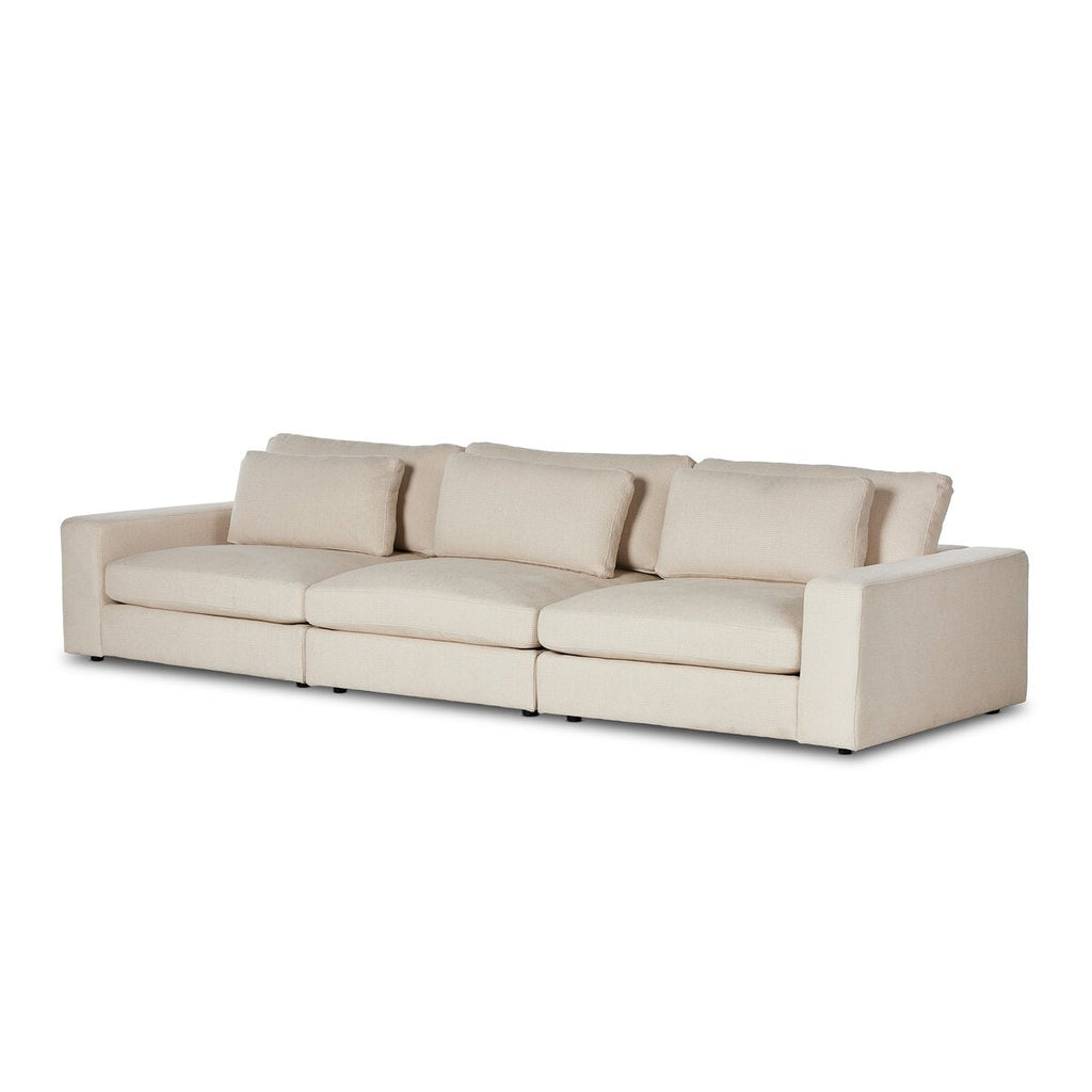 Bloor 3 - Piece Sectional | Clairmont Ivory, Modular, S - Spring Construction - Sage InteriorsSage Interiors