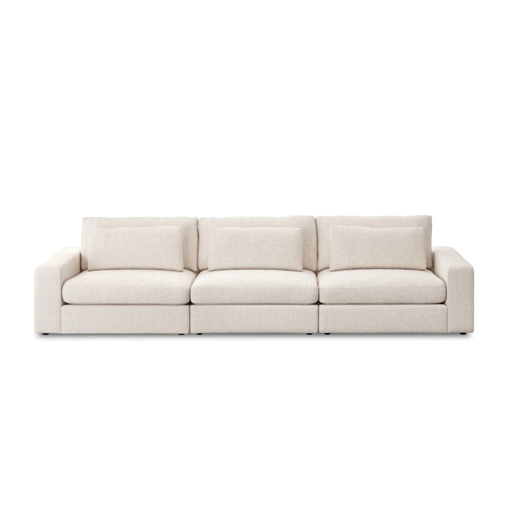 Bloor 3 - Piece Sectional | Clairmont Ivory, Modular, S - Spring Construction - Sage InteriorsSage Interiors
