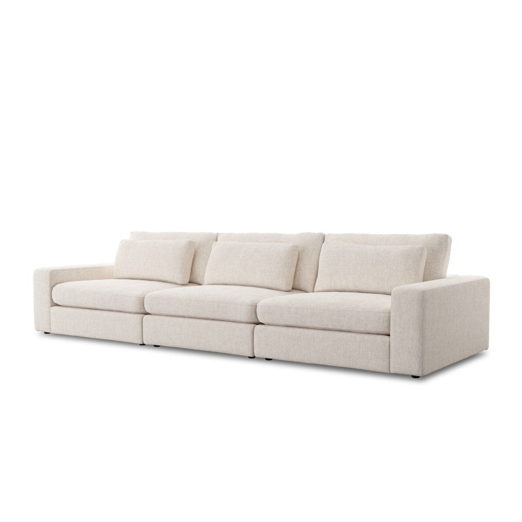 Bloor 3 - Piece Sectional | Clairmont Ivory, Modular, S - Spring Construction - Sage InteriorsSage Interiors