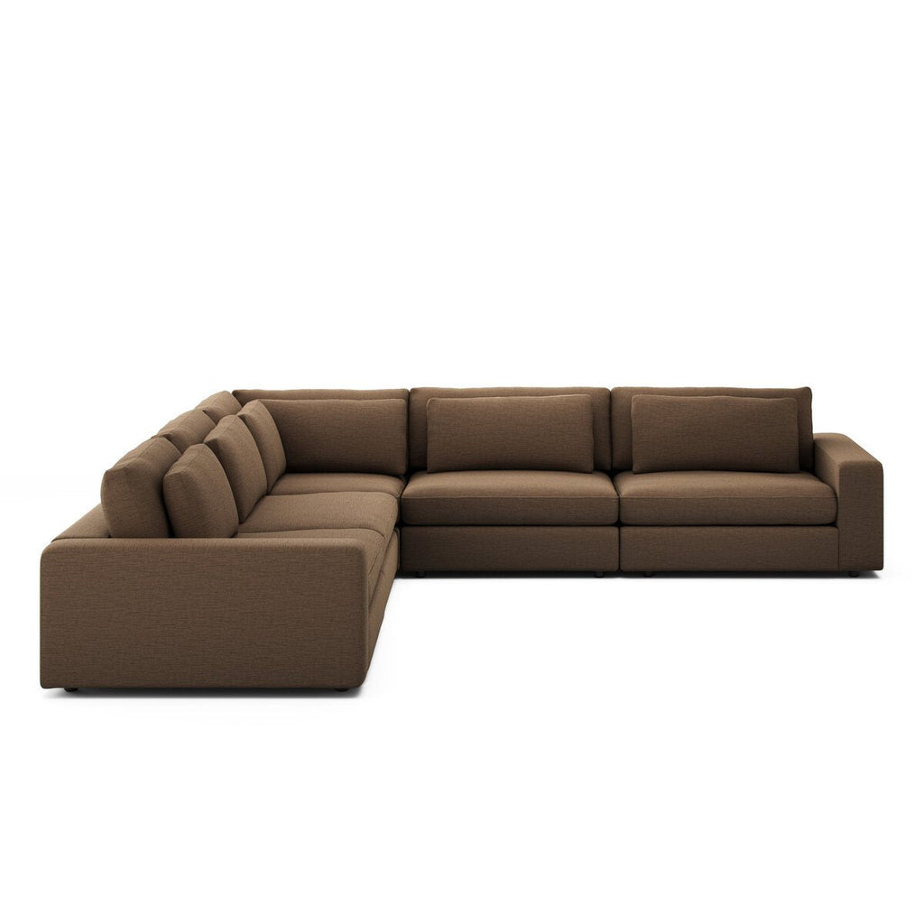 Bloor 5 - Piece Sectional Sofa – Surrey Olive, Modular L - Shaped Seating - Sage InteriorsFour HandsSofas