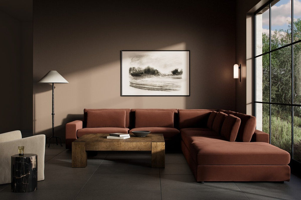 Bloor 5 - Piece Sectional Sofa – Surrey Olive, Modular L - Shaped Seating - Sage InteriorsFour HandsSofas