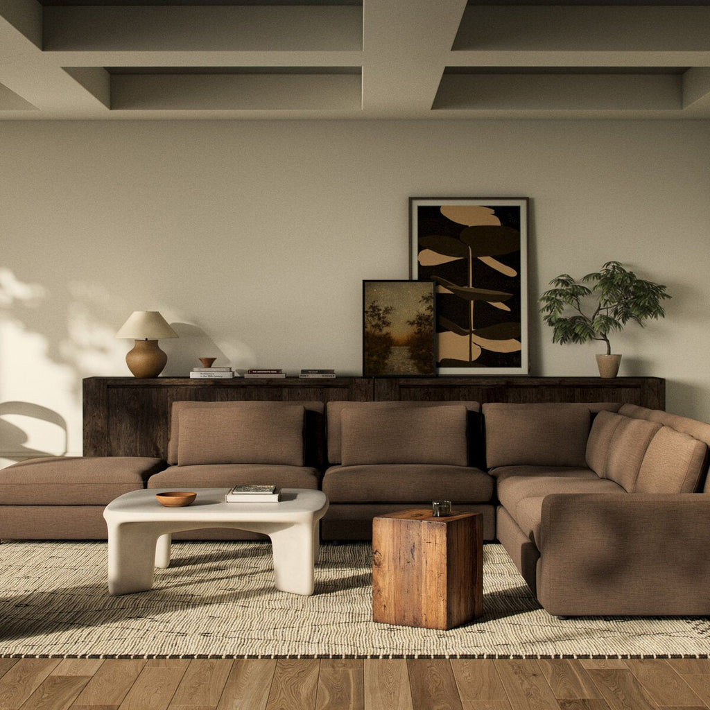Bloor 5 - Piece Sectional Sofa – Surrey Olive, Modular L - Shaped Seating - Sage InteriorsFour HandsSofas