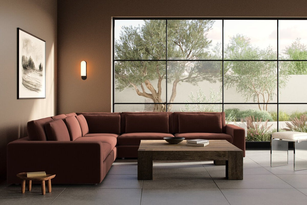 Bloor 5 - Piece Sectional Sofa – Surrey Olive, Modular L - Shaped Seating - Sage InteriorsFour HandsSofas