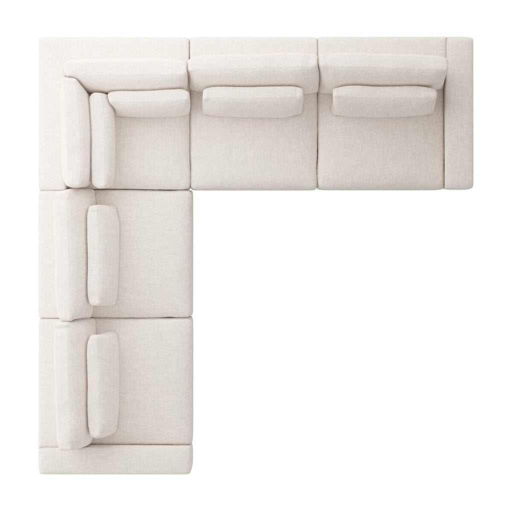 Bloor 5 - Piece Sectional Sofa – Surrey Olive, Modular L - Shaped Seating - Sage InteriorsFour HandsSofas