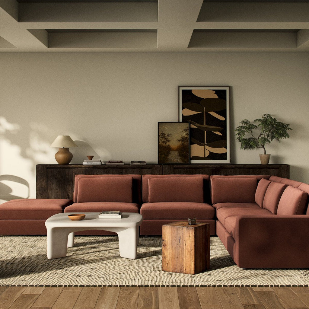 Bloor 5 - Piece Sectional Sofa – Surrey Olive, Modular L - Shaped Seating - Sage InteriorsFour HandsSofas