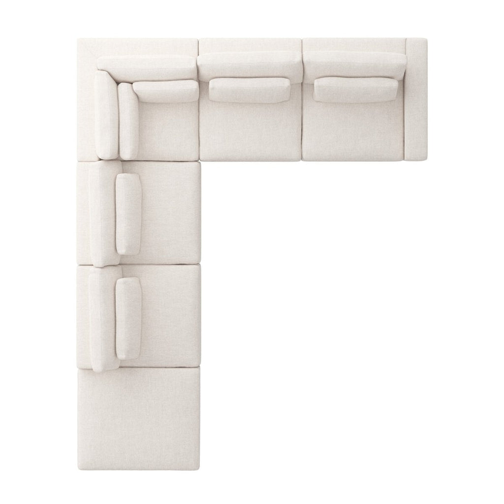 Bloor 5 - Piece Sectional Sofa – Surrey Olive, Modular L - Shaped Seating - Sage InteriorsFour HandsSofas