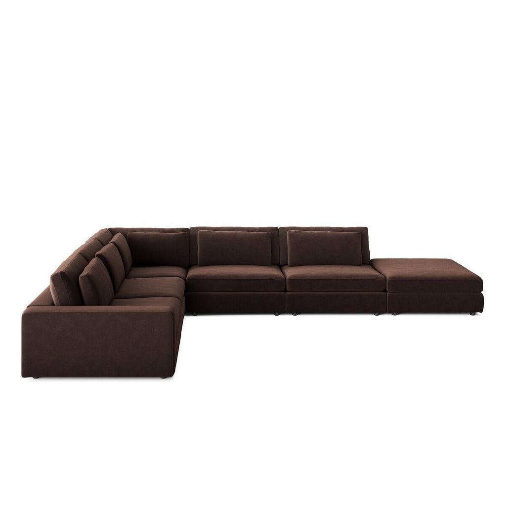 Bloor 5 - Piece Sectional Sofa – Surrey Olive, Modular L - Shaped Seating - Sage InteriorsFour HandsSofas