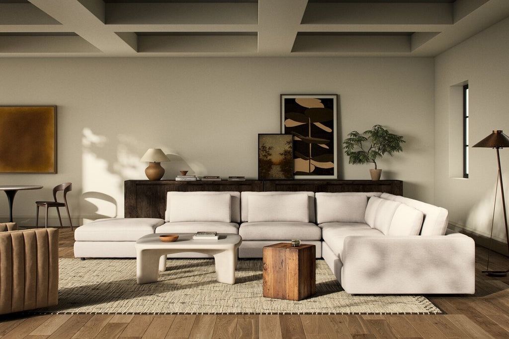 Bloor 5 - Piece Sectional Sofa – Surrey Olive, Modular L - Shaped Seating - Sage InteriorsFour HandsSofas
