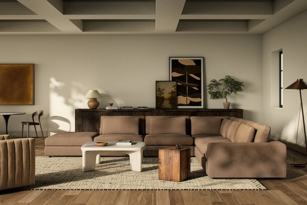 Bloor 5 - Piece Sectional Sofa – Surrey Olive, Modular L - Shaped Seating - Sage InteriorsFour HandsSofas