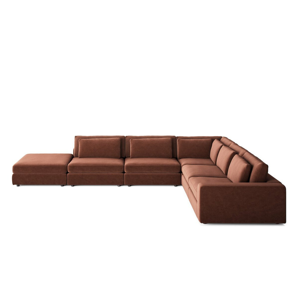 Bloor 5 - Piece Sectional Sofa – Surrey Olive, Modular L - Shaped Seating - Sage InteriorsFour HandsSofas