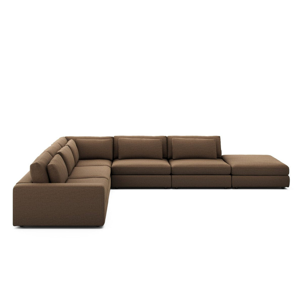 Bloor 5 - Piece Sectional Sofa – Surrey Olive, Modular L - Shaped Seating - Sage InteriorsFour HandsSofas