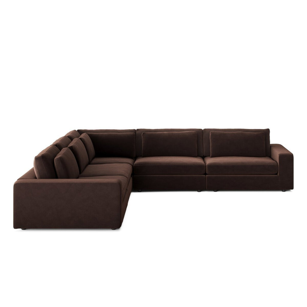 Bloor 5 - Piece Sectional Sofa – Surrey Olive, Modular L - Shaped Seating - Sage InteriorsFour HandsSofas