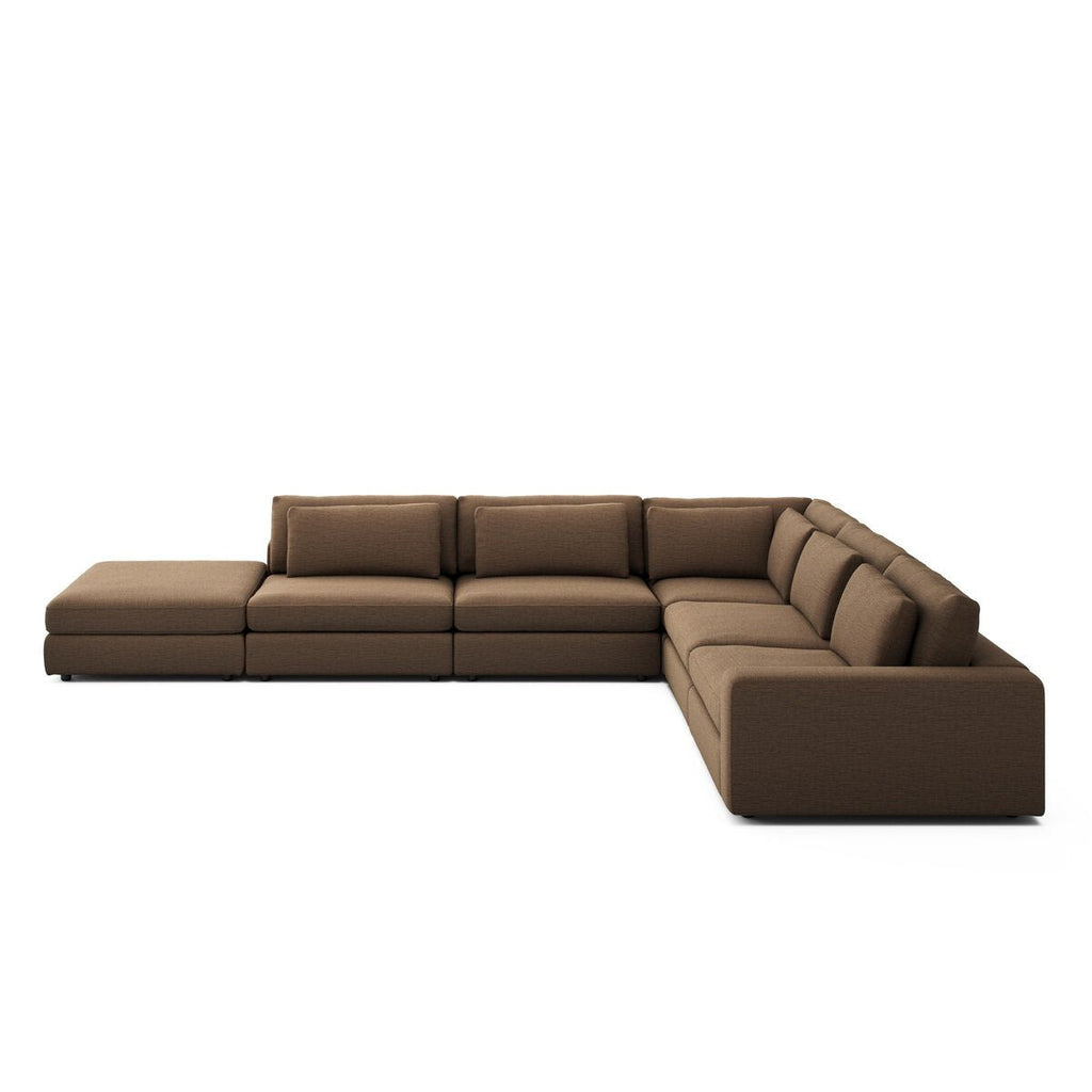 Bloor 5 - Piece Sectional Sofa – Surrey Olive, Modular L - Shaped Seating - Sage InteriorsFour HandsSofas