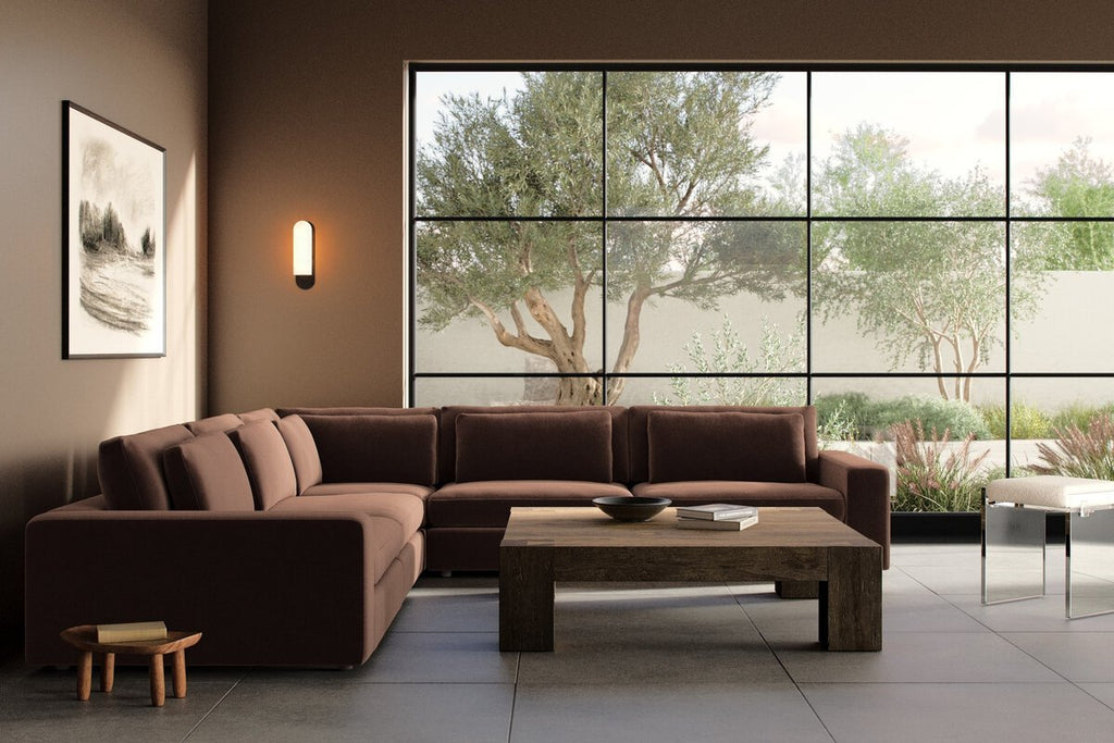 Bloor 5 - Piece Sectional Sofa – Surrey Olive, Modular L - Shaped Seating - Sage InteriorsFour HandsSofas