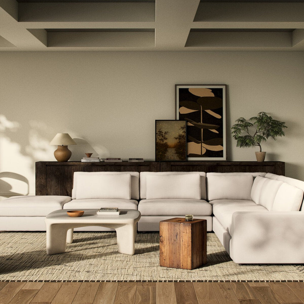 Bloor 5 - Piece Sectional Sofa – Surrey Olive, Modular L - Shaped Seating - Sage InteriorsFour HandsSofas
