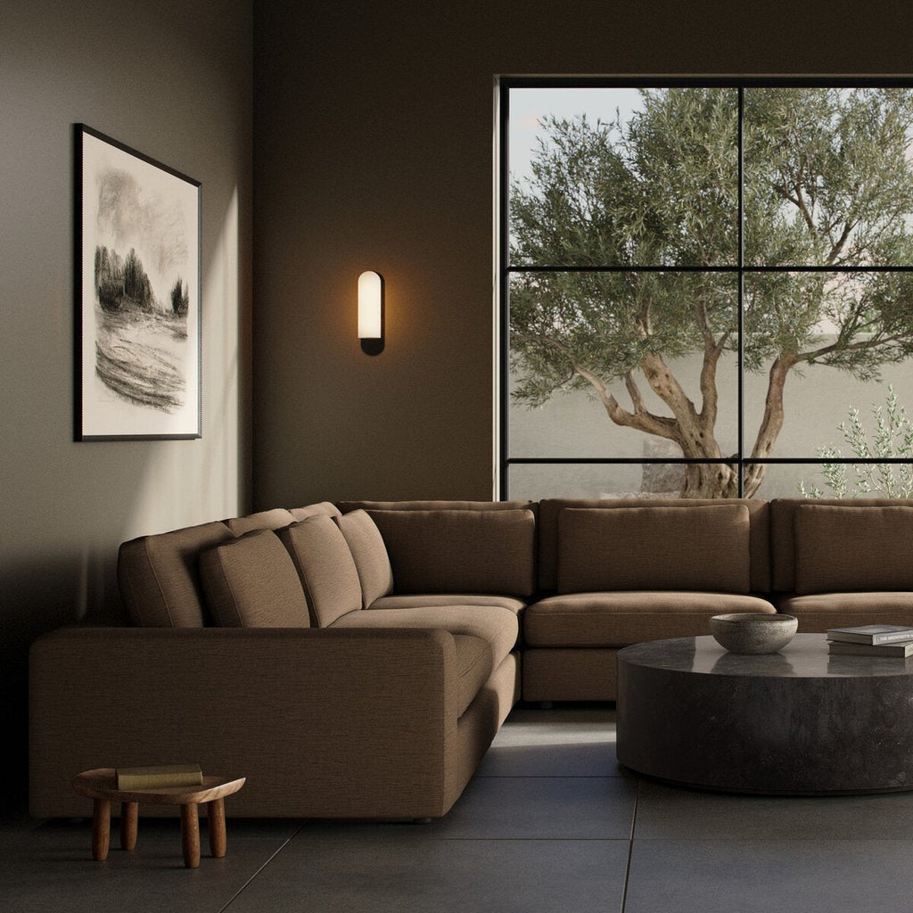 Bloor 5 - Piece Sectional Sofa – Surrey Olive, Modular L - Shaped Seating - Sage InteriorsFour HandsSofas