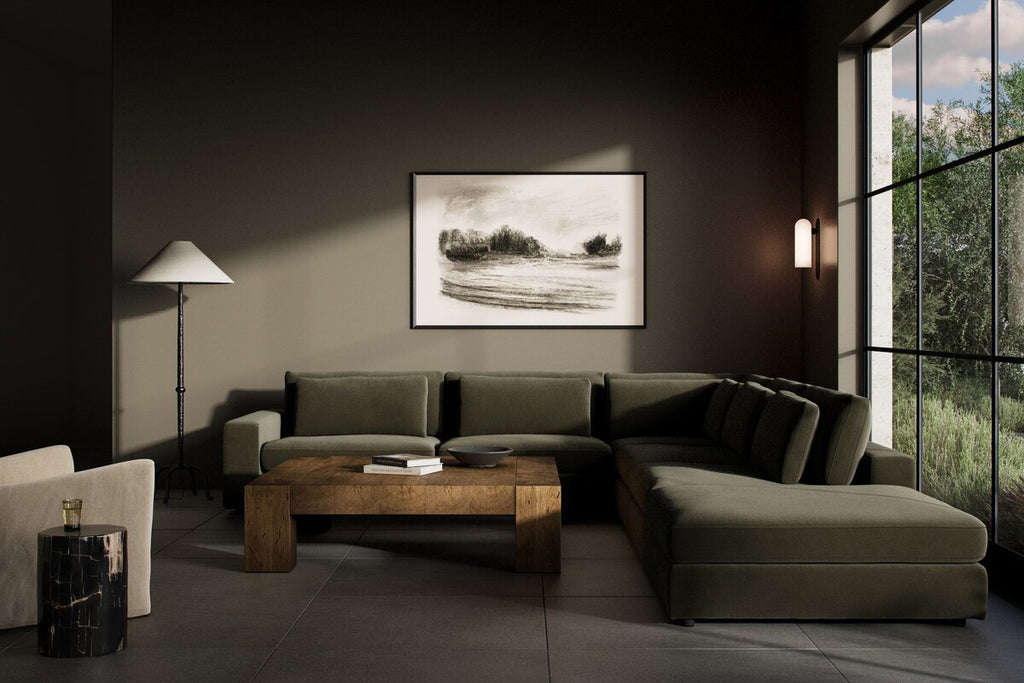 Bloor 5 - Piece Sectional Sofa – Surrey Olive, Modular L - Shaped Seating - Sage InteriorsFour HandsSofas