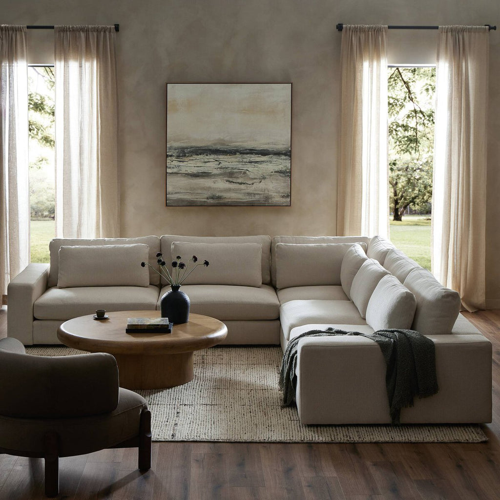 Bloor 5 - Piece Sectional Sofa – Surrey Olive, Modular L - Shaped Seating - Sage InteriorsFour HandsSofas