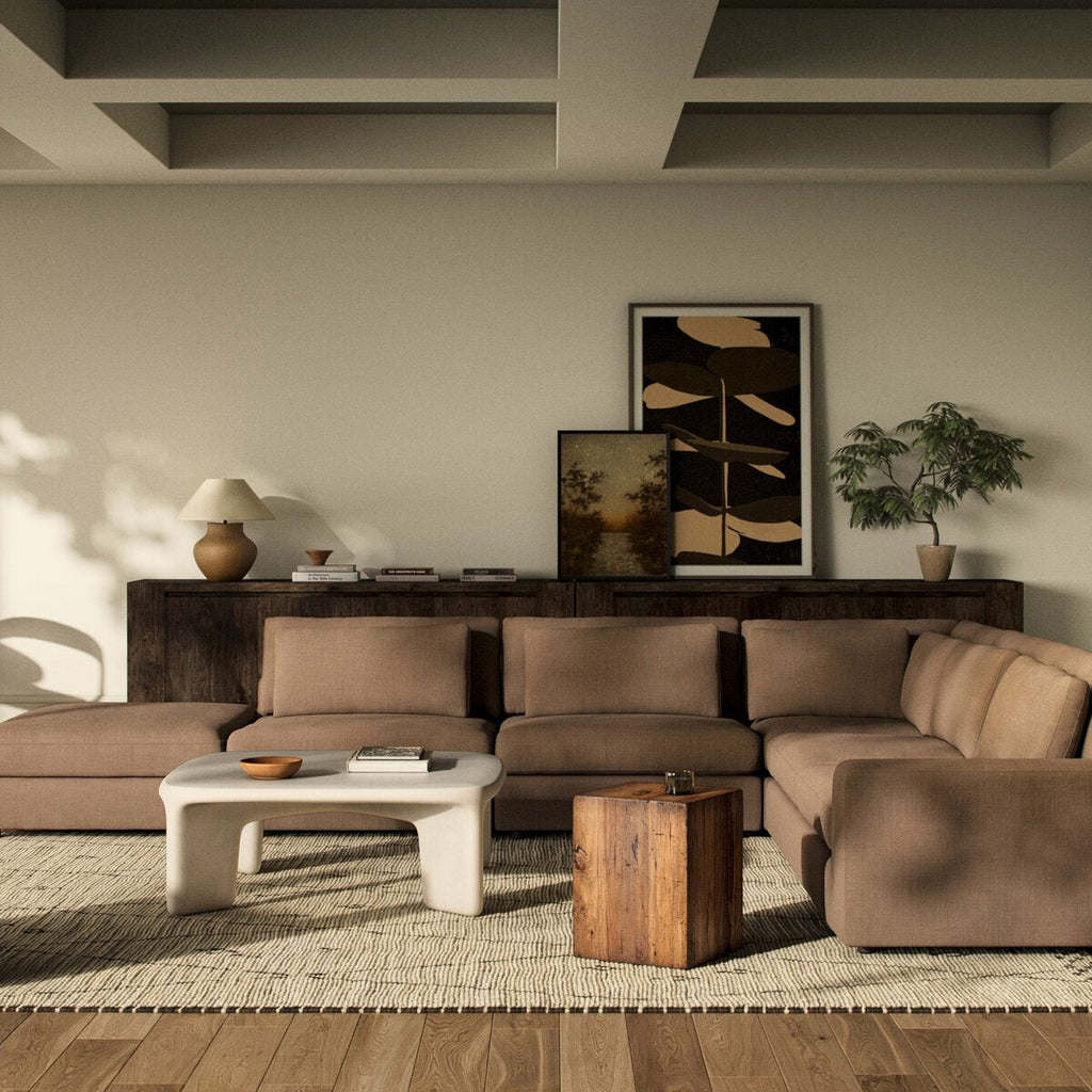 Bloor 5 - Piece Sectional Sofa – Surrey Olive, Modular L - Shaped Seating - Sage InteriorsFour HandsSofas