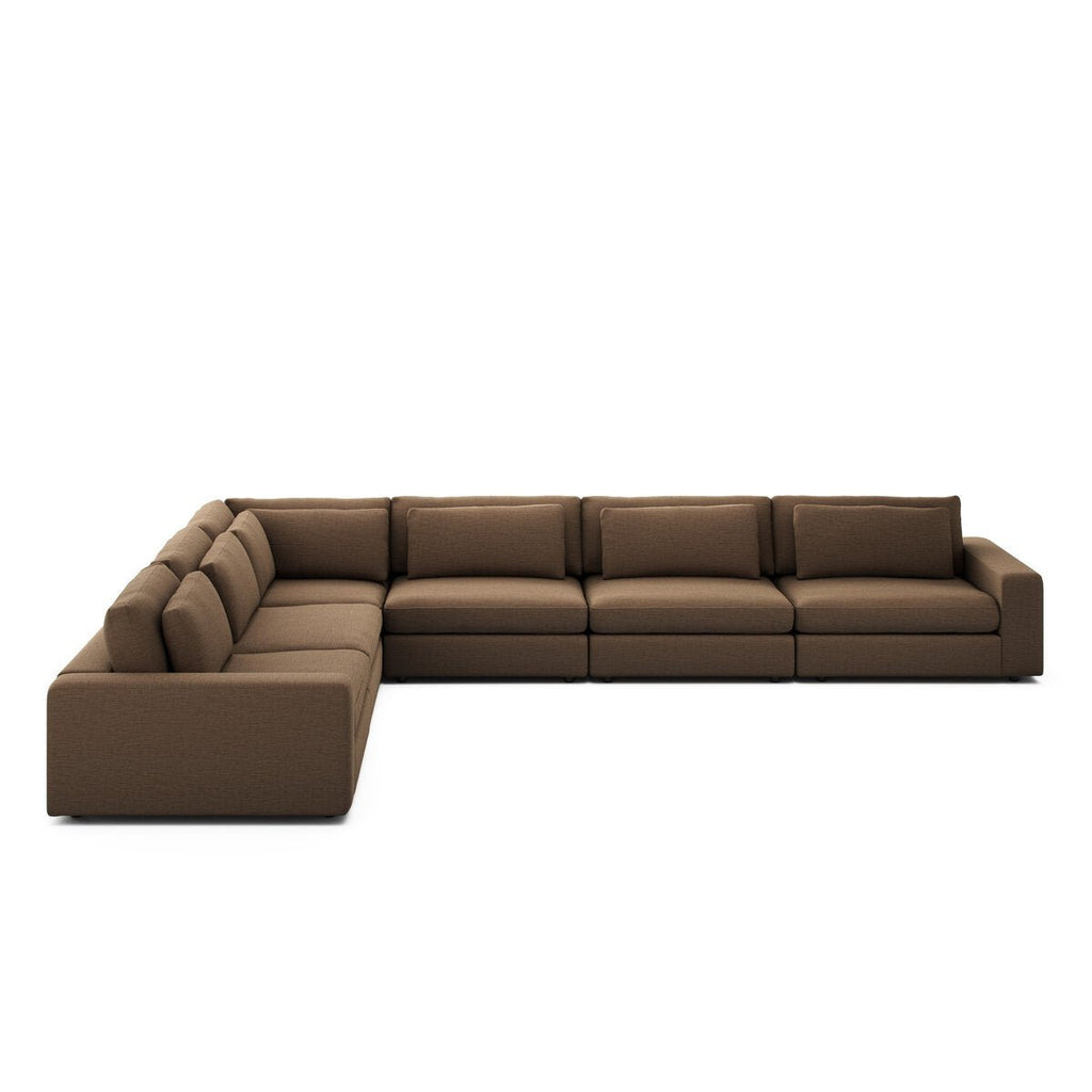 Bloor 6 - Piece Sectional Sofa – Savoy Ochre, Modular L - Shaped Seating - Sage InteriorsFour HandsSofas
