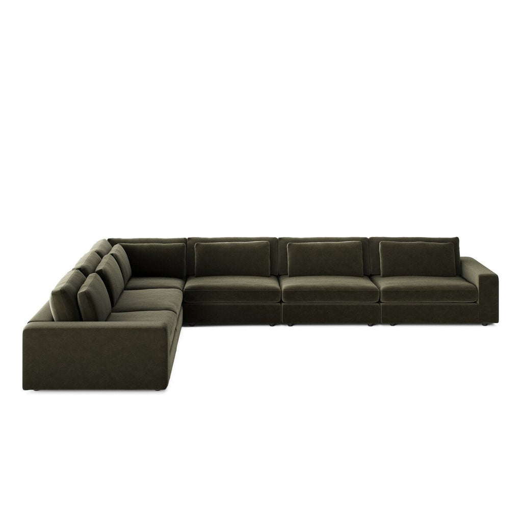 Bloor 6 - Piece Sectional Sofa – Savoy Ochre, Modular L - Shaped Seating - Sage InteriorsFour HandsSofas