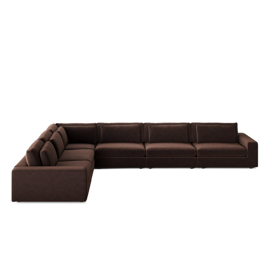 Bloor 6 - Piece Sectional Sofa – Savoy Ochre, Modular L - Shaped Seating - Sage InteriorsFour HandsSofas