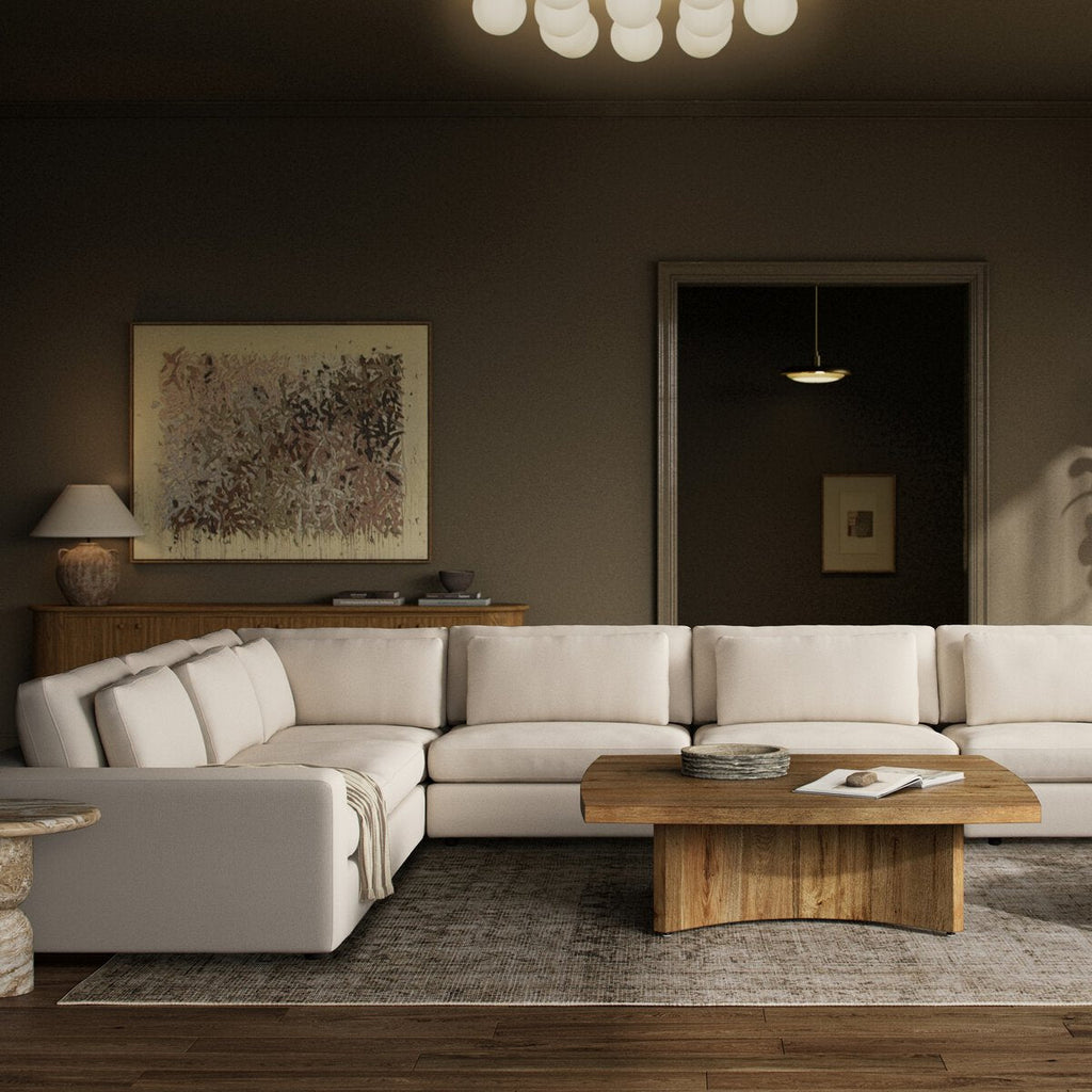Bloor 6 - Piece Sectional Sofa – Savoy Ochre, Modular L - Shaped Seating - Sage InteriorsFour HandsSofas