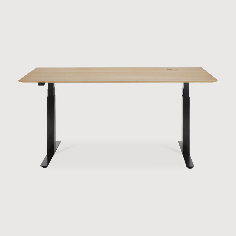 Bok Adjustable Desk – Modern Solid Wood Sit - Stand Desk | Sage Interiors - Sage Interiorsethnicraft