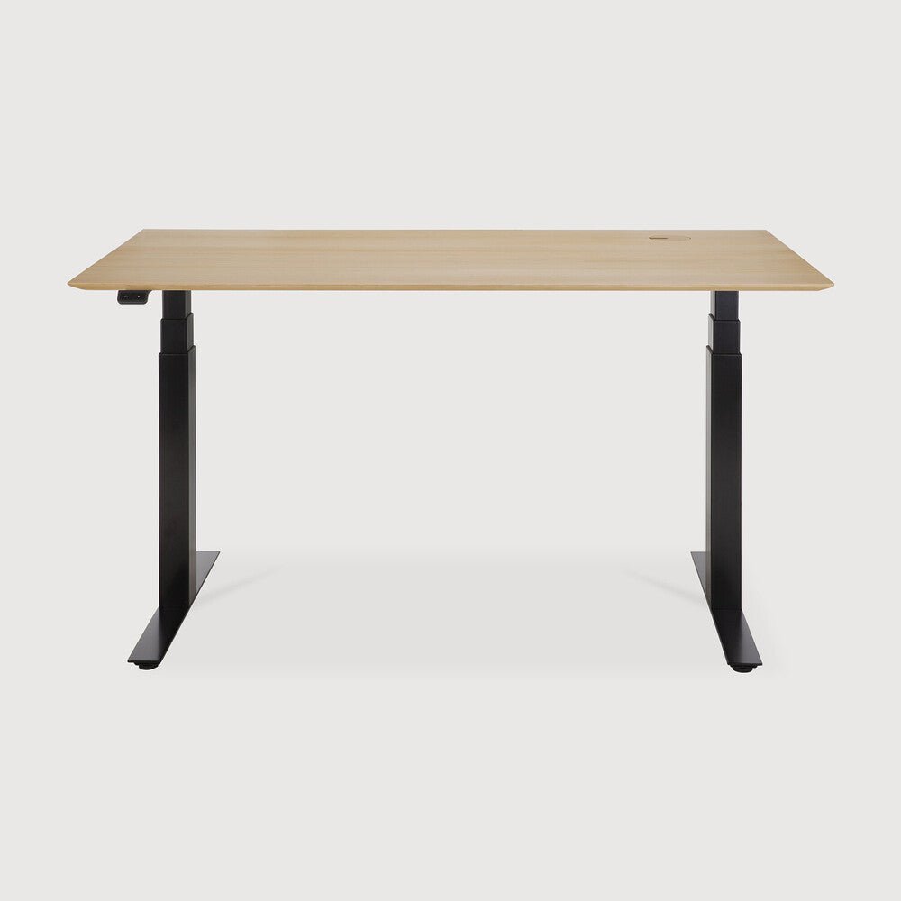 Bok Adjustable Desk – Modern Solid Wood Sit - Stand Desk | Sage Interiors - Sage Interiorsethnicraft