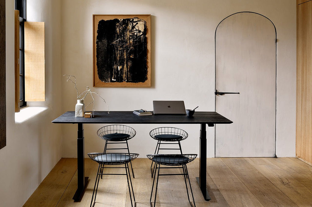 Bok Adjustable Desk – Modern Solid Wood Sit - Stand Desk | Sage Interiors - Sage Interiorsethnicraft