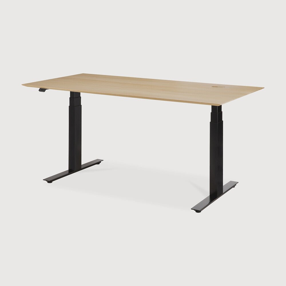 Bok Adjustable Desk – Modern Solid Wood Sit - Stand Desk | Sage Interiors - Sage Interiorsethnicraft