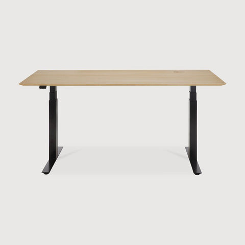Bok Adjustable Desk – Modern Solid Wood Sit - Stand Desk | Sage Interiors - Sage InteriorsEthnicraft