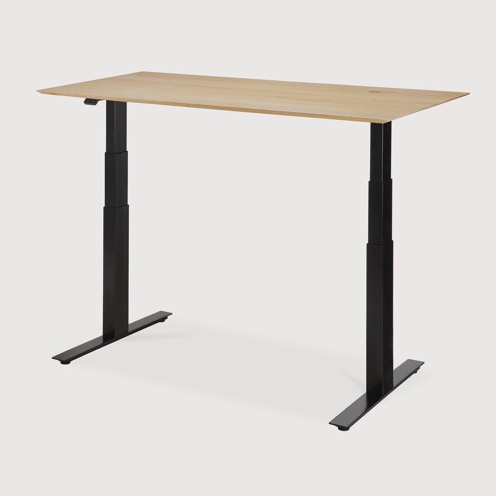 Bok Adjustable Desk – Modern Solid Wood Sit - Stand Desk | Sage Interiors - Sage Interiorsethnicraft