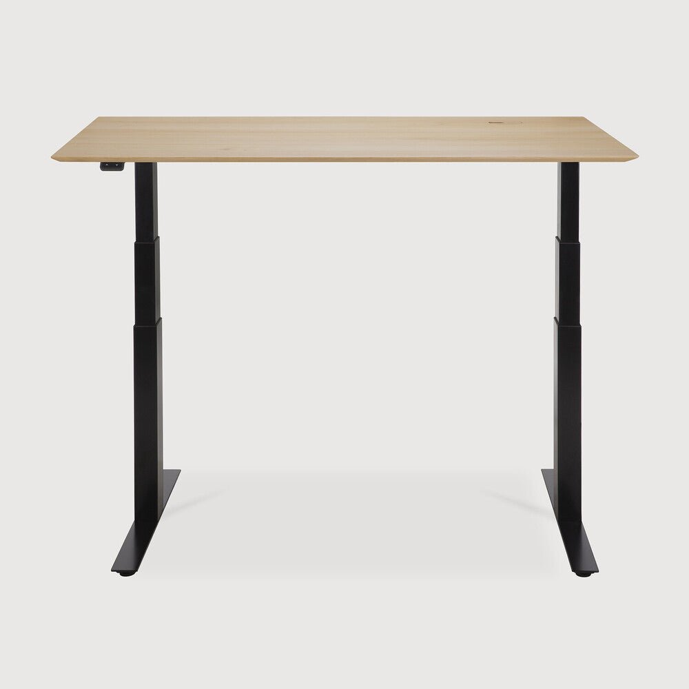 Bok Adjustable Desk – Modern Solid Wood Sit - Stand Desk | Sage Interiors - Sage Interiorsethnicraft