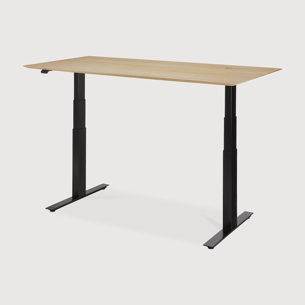Bok Adjustable Desk – Modern Solid Wood Sit - Stand Desk | Sage Interiors - Sage Interiorsethnicraft