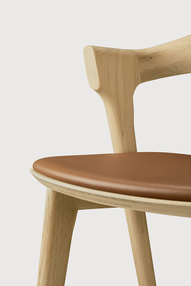 Bok Bar Stool - Varnished Oak - Sage InteriorsEthnicraftTable & Bar Stools