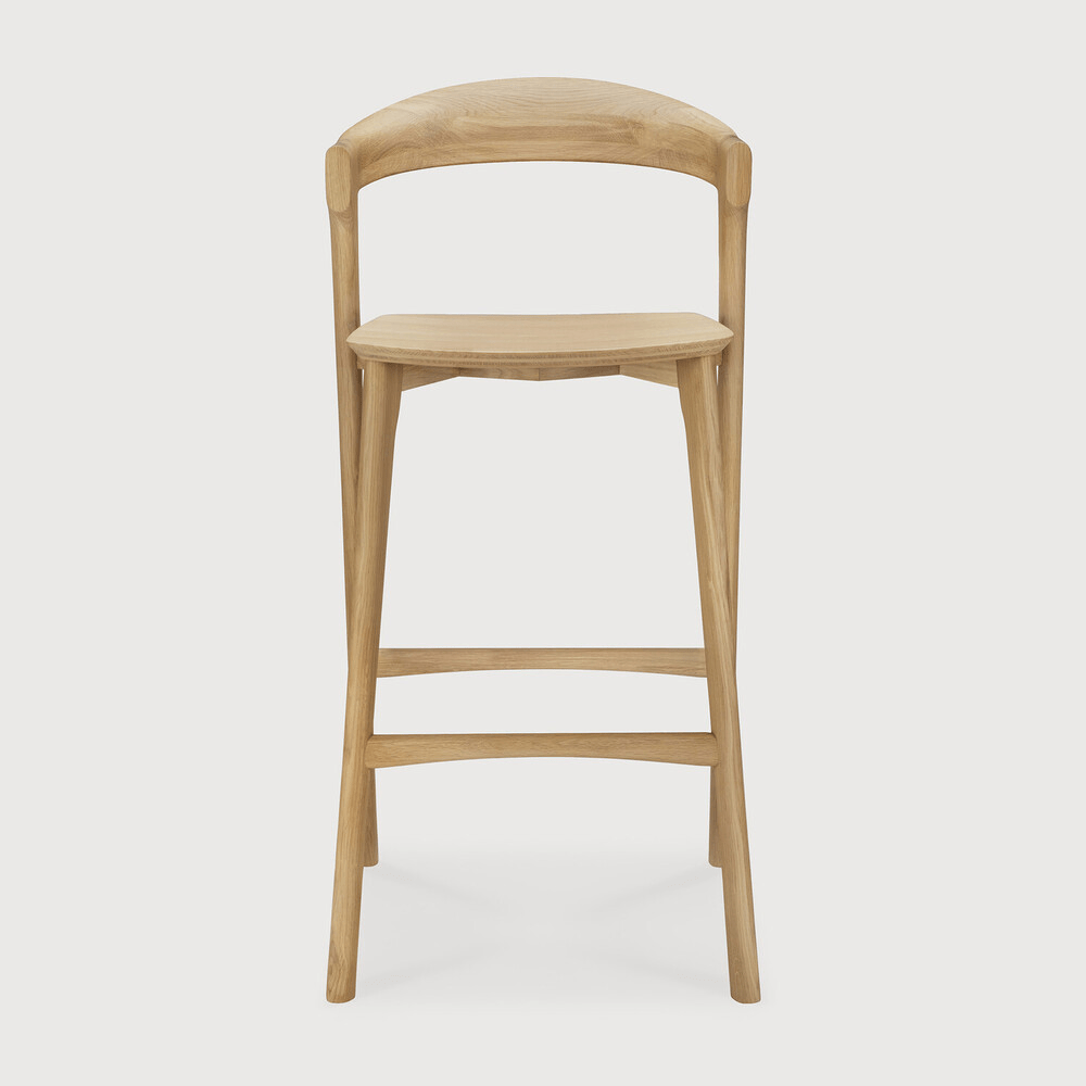 Bok Bar Stool - Varnished Oak - Sage InteriorsEthnicraftTable & Bar Stools