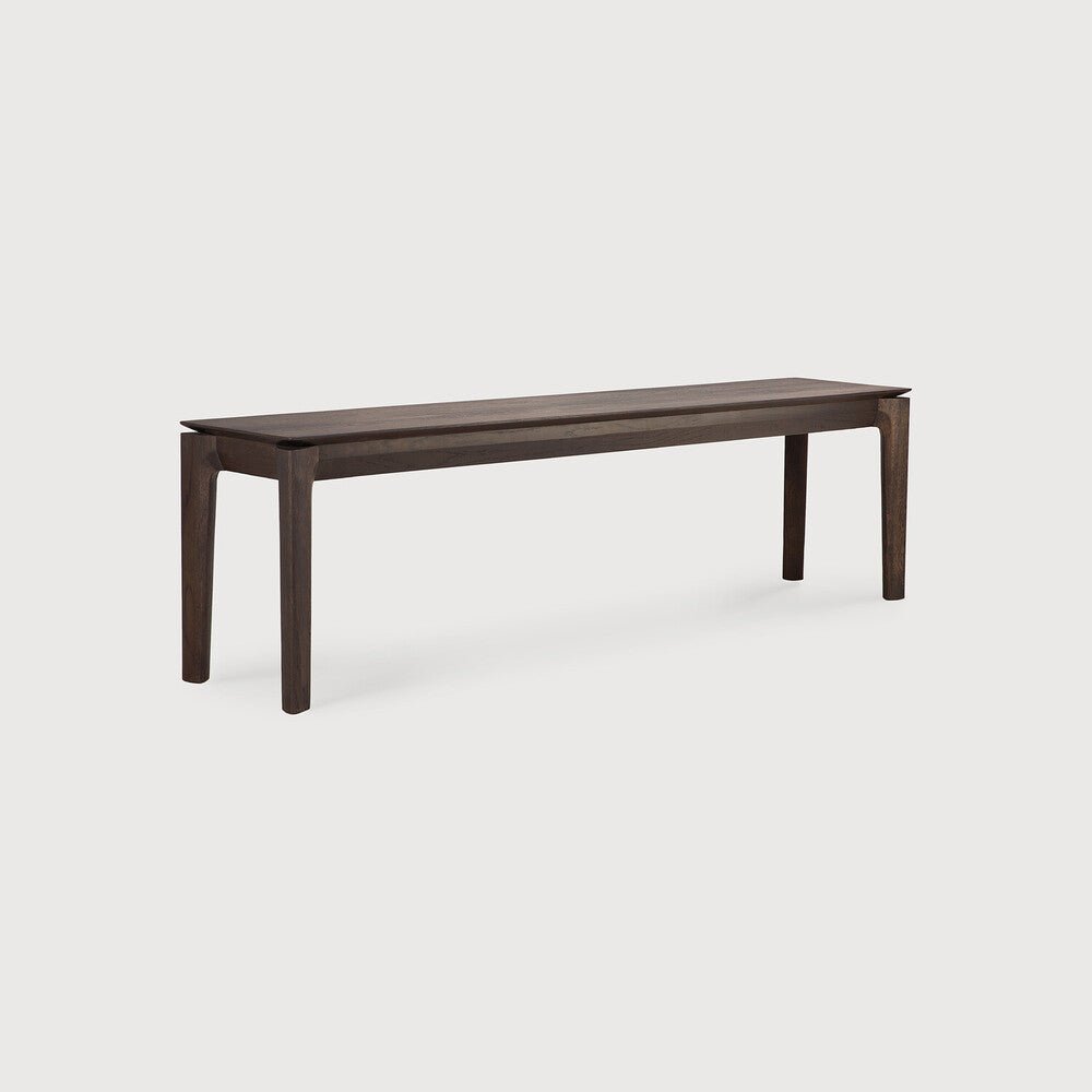 Bok Bench – Elegant Minimalist Wood Bench by Sage Interiors, Oak Brown - Sage Interiorsethnicraftbench
