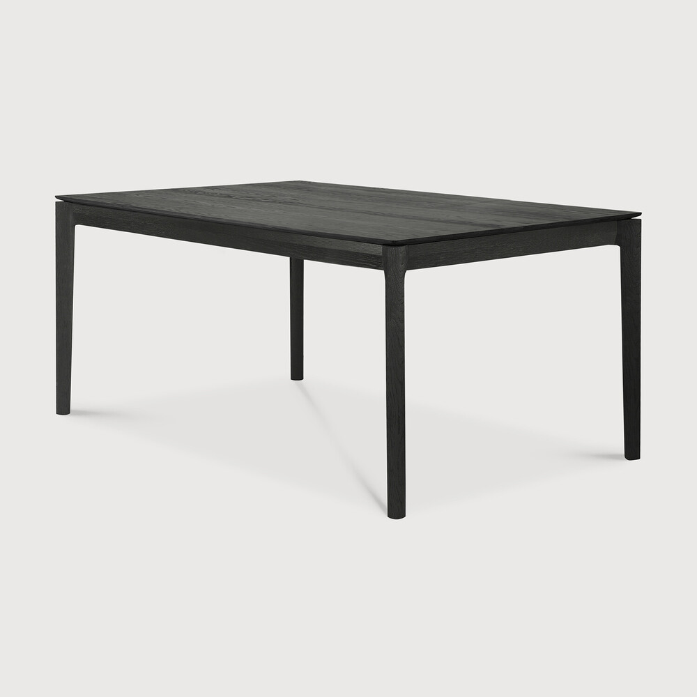 Bok Extendable Dining Table - Varnished Oak - Black - Rectangular - Sage InteriorsEthnicraftDining Table