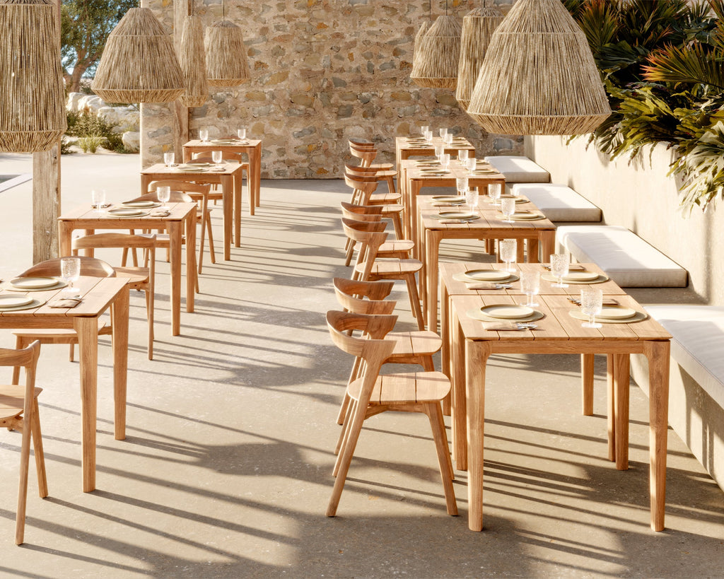 Bok Outdoor Dining Table – Sculpted Teak Patio Table by Sage Interiors - Sage InteriorsEthnicraftDining Table