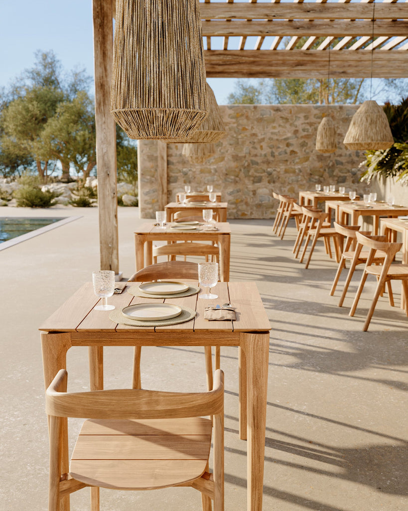 Bok Outdoor Dining Table – Sculpted Teak Patio Table by Sage Interiors - Sage InteriorsEthnicraftDining Table