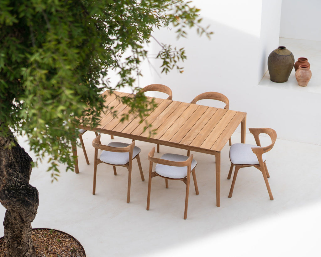 Bok Outdoor Dining Table – Sculpted Teak Patio Table by Sage Interiors - Sage InteriorsEthnicraftDining Table