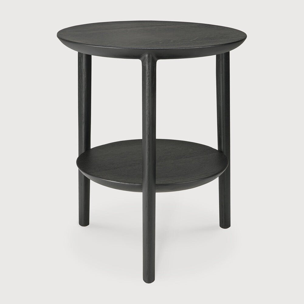 Bok Side Table – Sculptural Dual - Tier Solid Oak Accent - Sage InteriorsEthnicraft