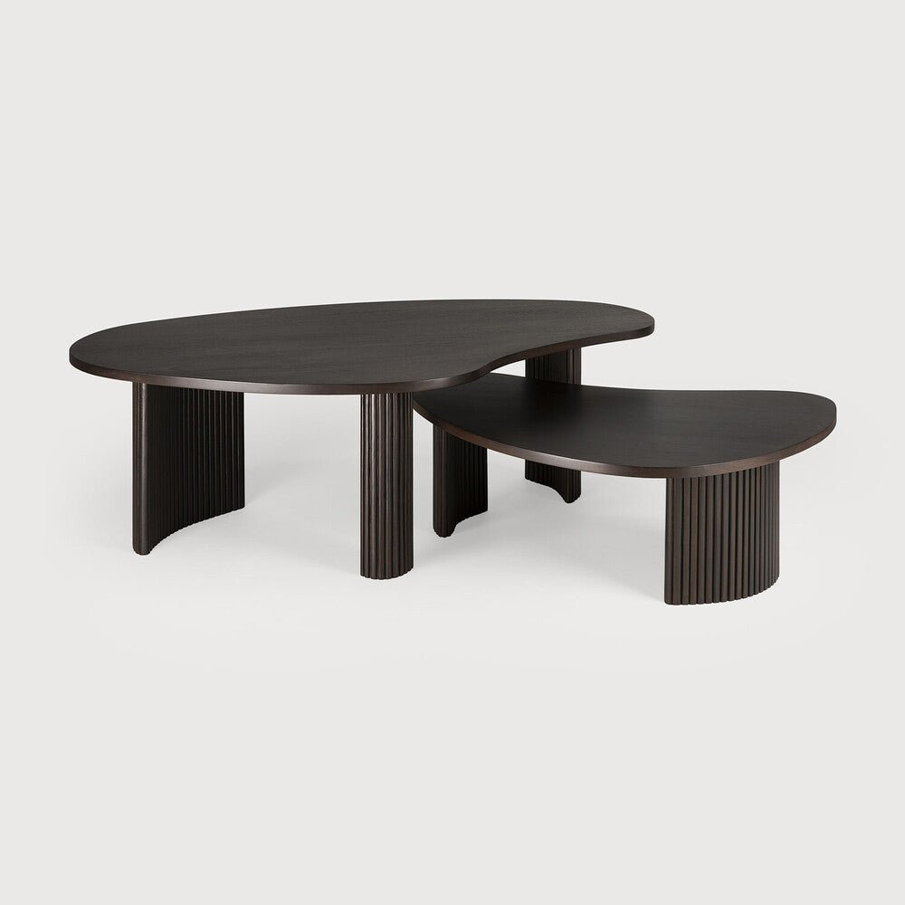 Boomerang Coffee Table – Sculptural Pebble‑Shaped Solid Oak - Sage InteriorsEthnicraftCoffee Tables